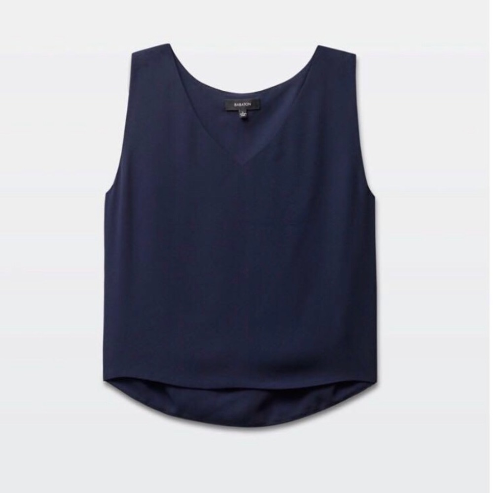 Aritizia Babaton Navy Murphy Blouse